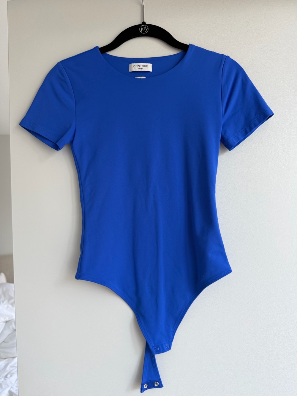 Aritzia Contour Short Sleeve Bodysuit in Royal Blue